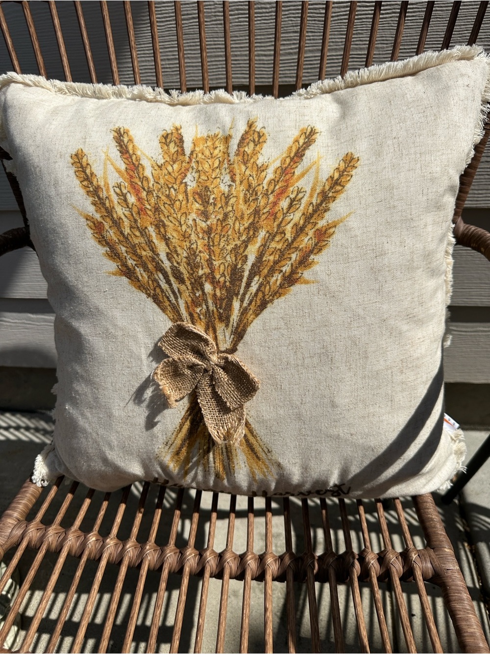 T.J. Maxx Festive “Happy Harvest” Accent Pillow 18”x18”